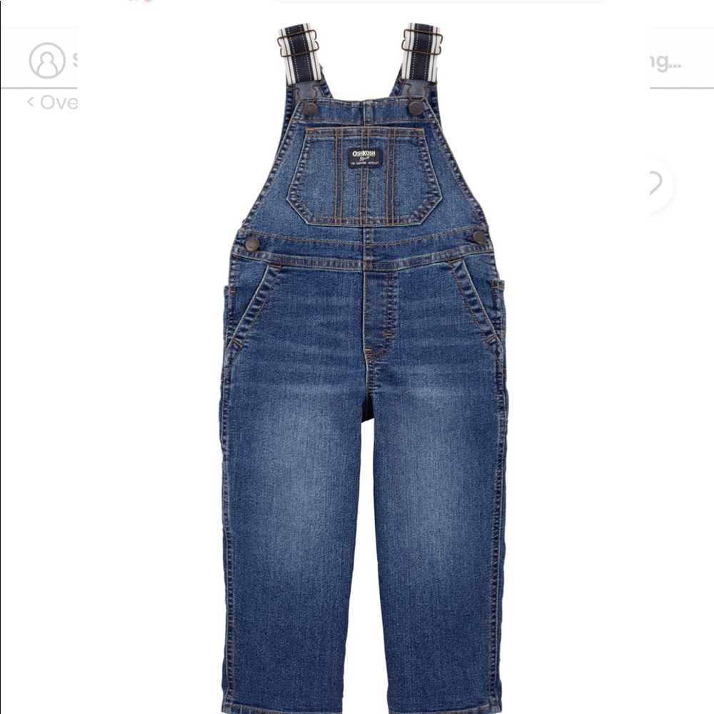 Denim overalls boy